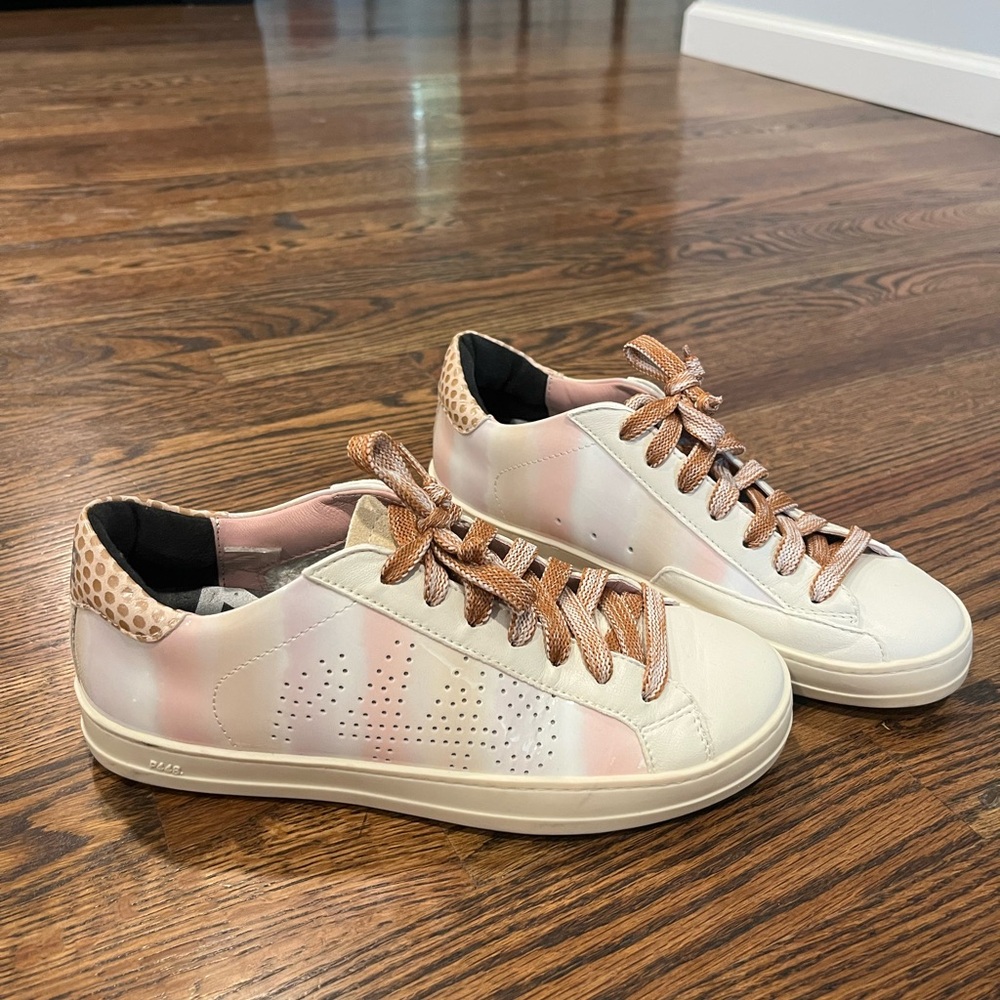 P448 Women's Sneakers in Cream and Pink